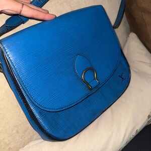 Louis Vuitton Royal Blue Crossbody Bag with Sleek Silhouette